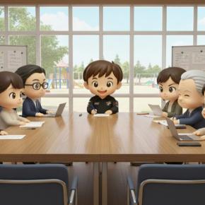 中学校の学校運営協議会に出席