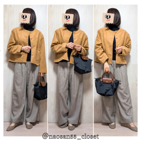 【H&M】ノーカラースエードジャケット