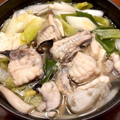 オットがあんこう鍋を作っていた！∑(ﾟДﾟ)