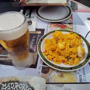 マドリッド観光で、ランチの終わりにマドリッドのチュピート