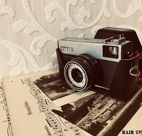 アンティーク装飾品のある床屋