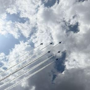 やっと観れたよ♪ブルーインパルス♪