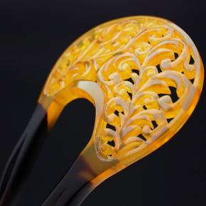 白べっ甲唐草彫りかんざし2025｜留袖、訪問着、結婚式等お勧め