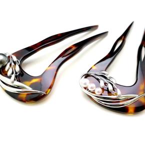 べっ甲アコヤ、南洋真珠、銀製稲穂装飾付かんざし｜準礼装にお勧め