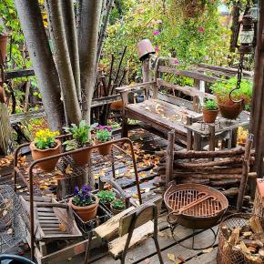 ウッドデッキでも焚き火