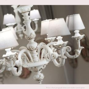 イタリア・トスカーナスタイルのシャビーシックな美しすぎるシャンデリア♪