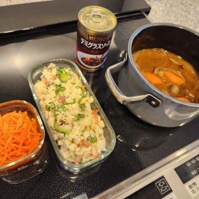 朝からキッチン仕事