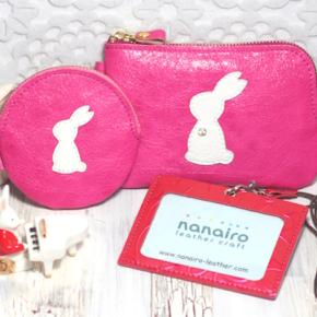 ★L字ファスナー財布・まん丸コインケース・IDケース＆バラとラベンダー