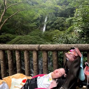 車椅子で【布引の滝】へ♪