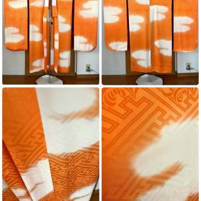 オレンジ色のパキッとした振袖長襦袢のお仕立て！