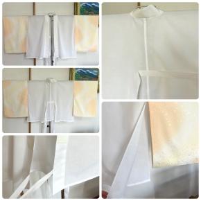 脇開きタイプの半襦袢（袖無双）のお仕立て！