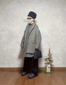 GUちゃんのコージーメルトンハーフコートで●今日のスタイル●しまむら・アベイル・GU・aetaなど