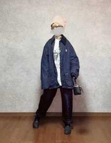 キルティングのおパンツとBarbourちゃんで●今日のスタイル●しまむら・GU・Barbour・aurorashoesなど