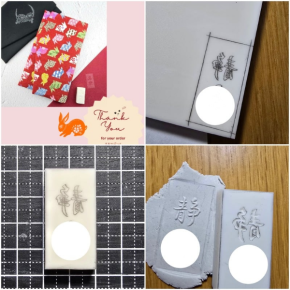 【制作中】消しゴムはんこで名入れする慶弔ふくさ2枚セット【minne★まあやぽっけ】