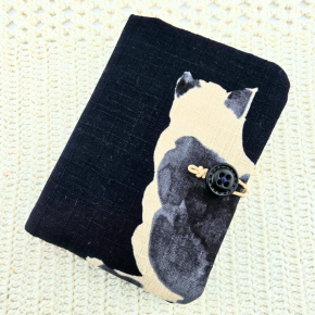 猫のメモ帳カバーに消しゴムはんこ名入れ【minne★まあやぽっけ】