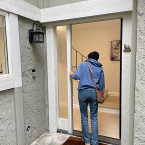 娘と家を見に行く