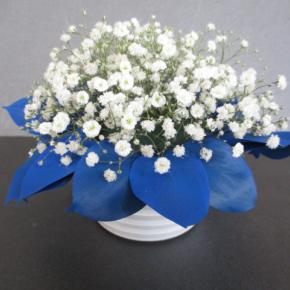 ブルーのルスカスを使ってアレンジ♪