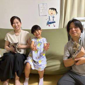 き子ちゃんハツくん、幸せの新しいお家へ♪