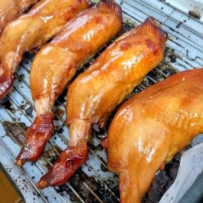 チキンレッグ★お昼★エビクリコロサンド