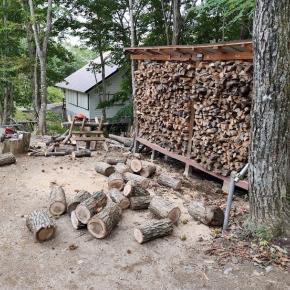 25年薪割と薪移動