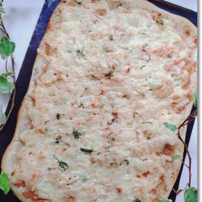 【明太レンコンピザ】年末に残った材料を一気に使って一瞬で無くなったピザと今年の抱負。