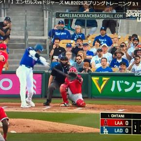 20250301sat(‘221204sun/入) 今日は “ No news is good news. ” ／ 大谷選手、エンゼルスとのOP戦で初打席ホームラン