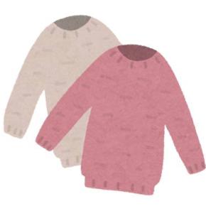 毛玉になりにくいニット。だけどほつれてる！と言って交換しました