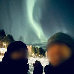 オーロラ見えたみたい(*^-^*)