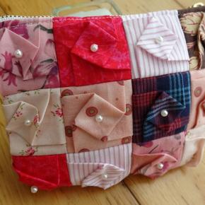 ミシンで作るパフキルトのポーチ