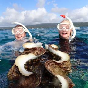 【オクマナビ】オランダからお花のような可愛いお二人がはるばる奥間まで遊びに来てくれました♪