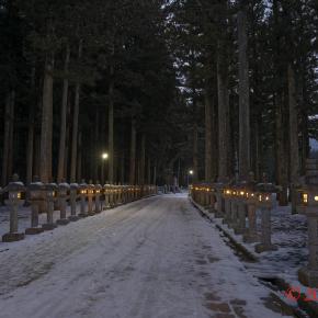 薄雪の高野
