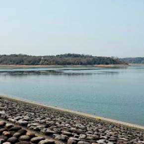 名所漂泊 黄砂に霞む―狭山湖