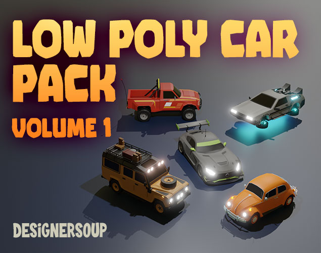 FREE - Low Poly Car Pack 1