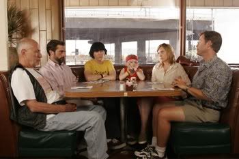 Little Miss Sunshine cast, at breakfast