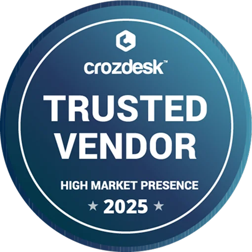 ThingsBoard achievement — Crozdesk Trusted Vendor High Market Presence 2025