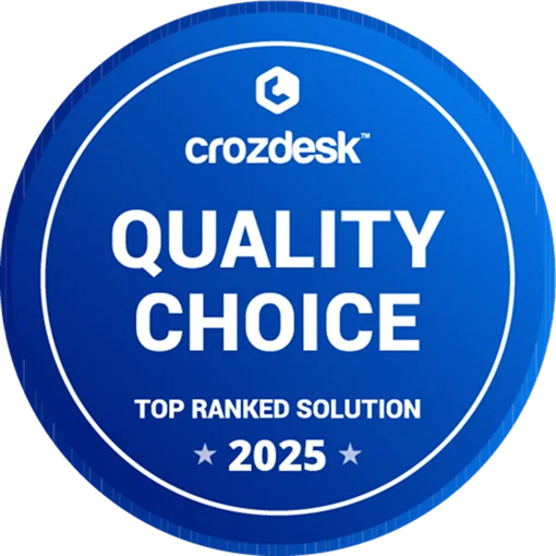 ThingsBoard achievement — Crozdesk Quality Choice Top-Ranked Solution 2025