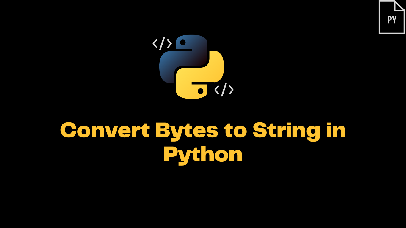Python Convert Bytes to String