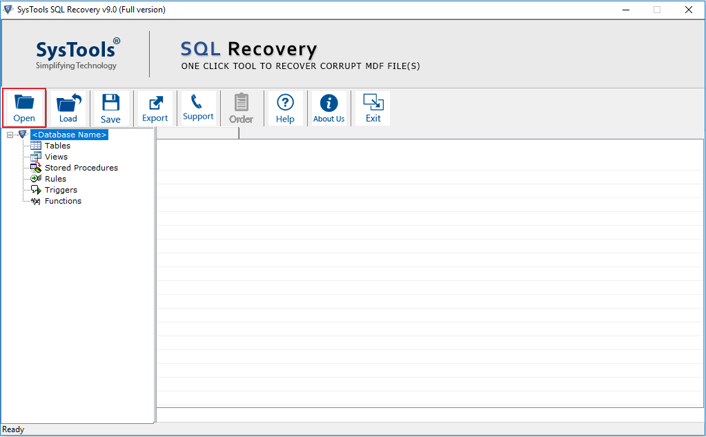 Open MDF File