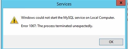 error 1067 in sql server