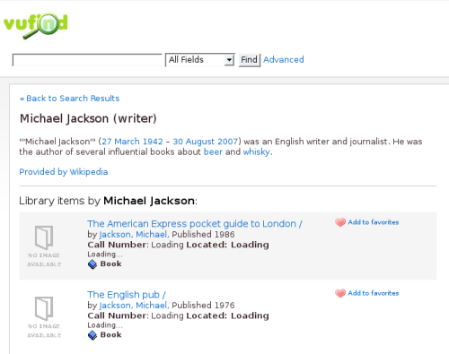 Wikipedia information about Jackson, Michael, 1942-