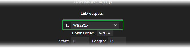 wled led type select