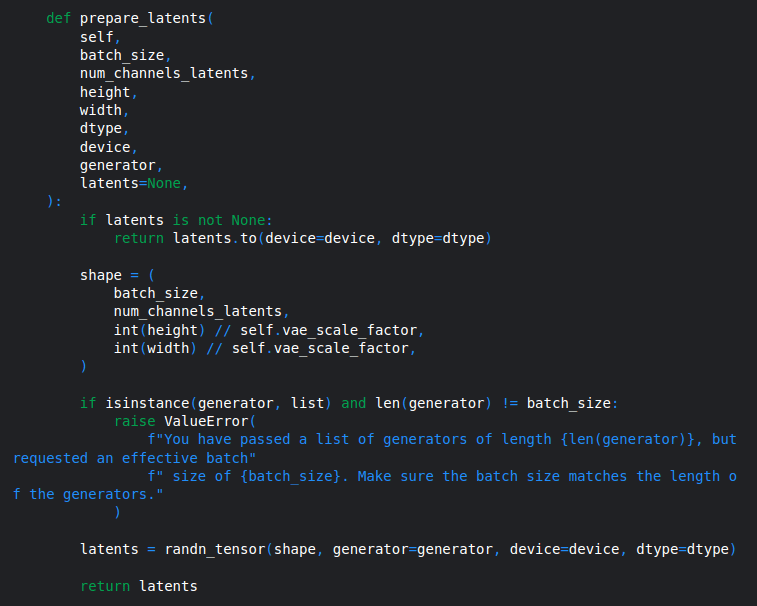 patchify_function_sd35 – LearnOpenCV Code Snippet of Patch Generation function on latent image space