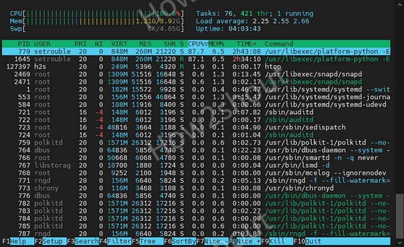 using htp on RPM AlmaLinux rocky or centos 8