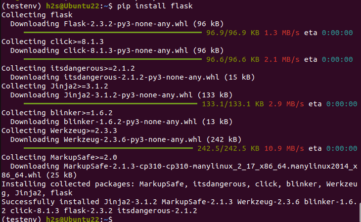 Installing Flask on Ubuntu Linux