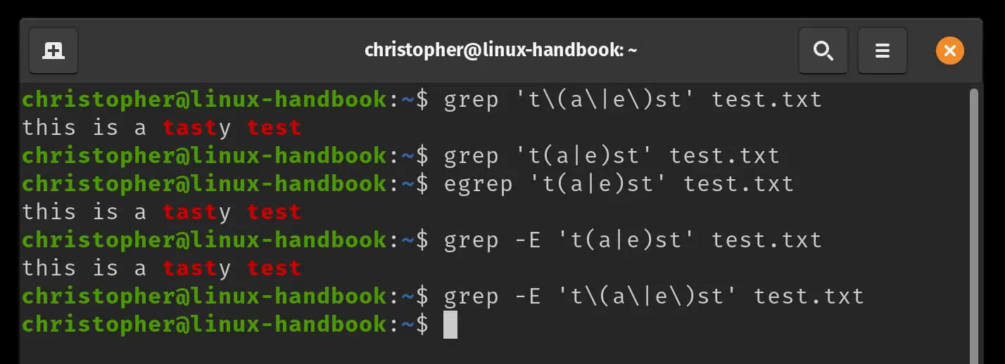 grep vs egrep