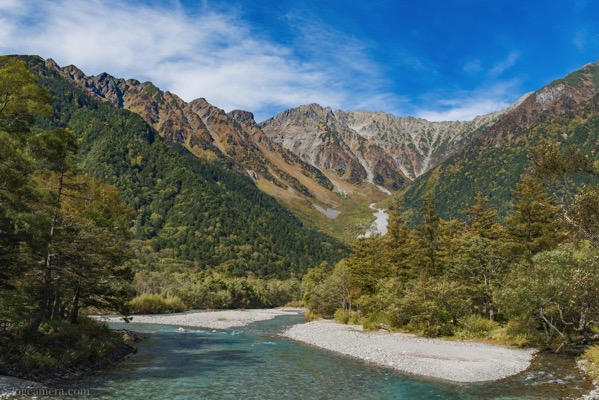 河童橋から見る北アルプス