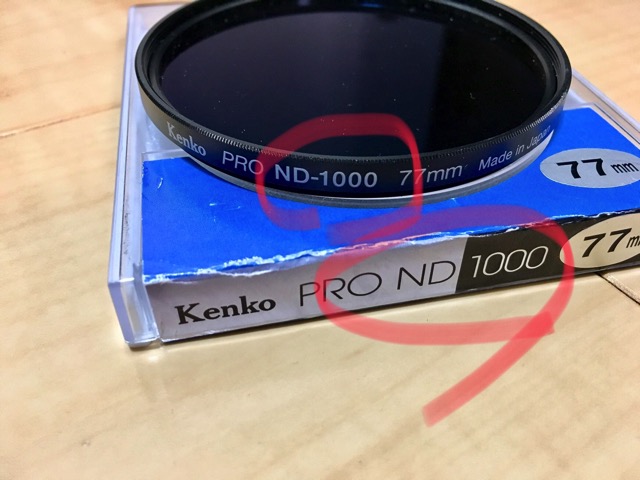 NDフィルター　数字