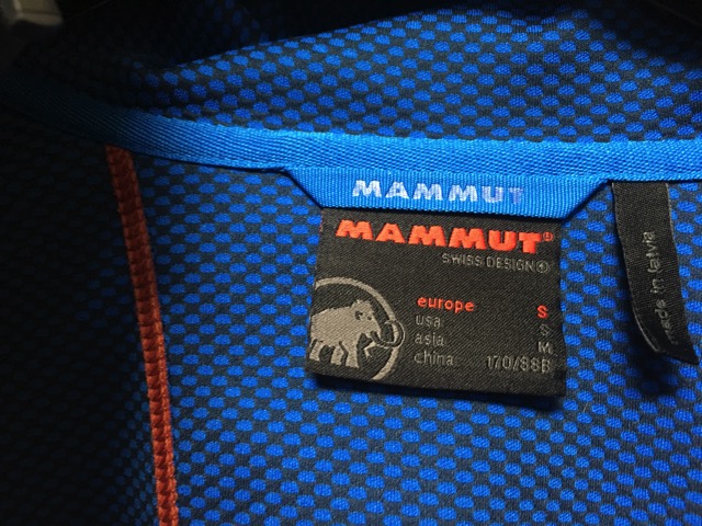 MAMMUT　サイズ