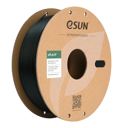 eSUN PLA フィラメント 1.75mm、ePLA-CF 炭素繊維強化PLAフィラメント 寸法精度 +/- 0.03mm、1KGスプール (2.2ポンド) FDM 3Dプリンター用の3Dプリント材料、グリーン