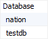 MariaDB show databases where clause